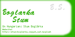 boglarka stum business card